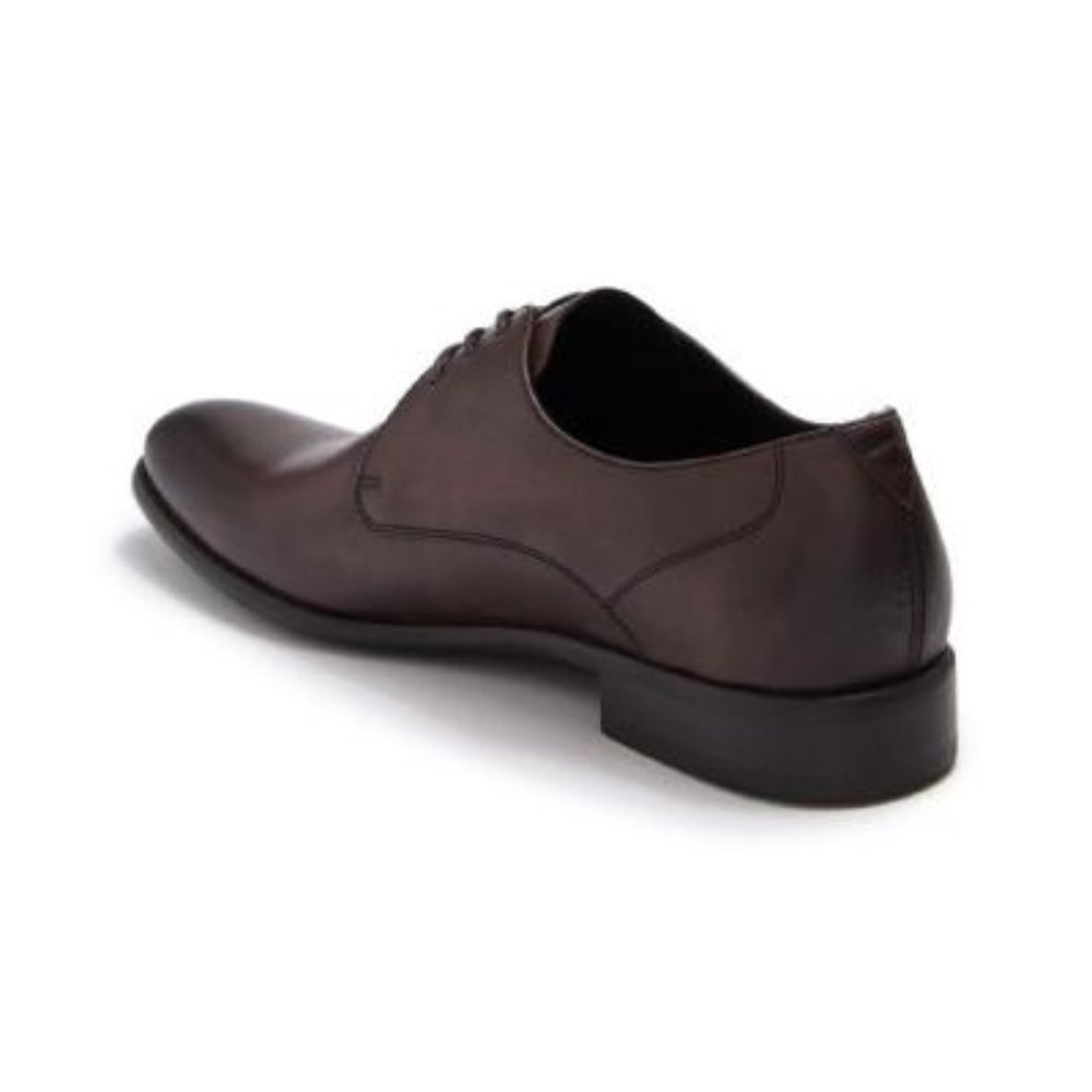 SOLD John Varvatos Star USA Brown Leather Derby - Picture 2 of 10